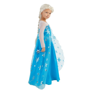 Эльза (платье с накидкой, парик) Холодное сердце