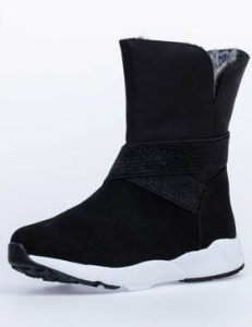 Сапожки шк. комбинир.зим.