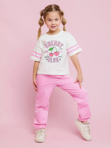 Футболка кор.рукав укороченная для девочки