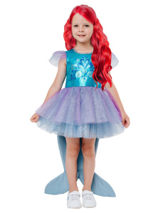 Костюм Русалочка Ариэль (платье со съемным хвостом,парик)