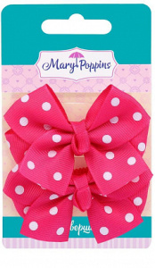 Набор резинок с бантом "Горох" 2 шт.