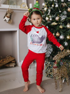 Пижама (футболка дл.рукав, брюки)