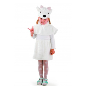 Козочка белая (маска, пелерина, юбка) мех (ЛУЧШАЯ ЦЕНА)