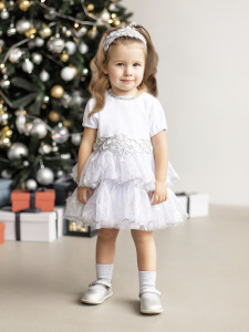 Снежинка (платье, повязка на голову)