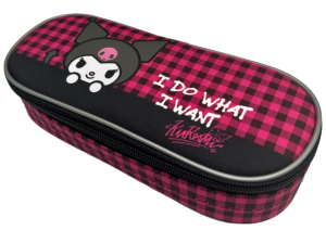 Пенал корпусный овальный "Kuromi. I do what I want"