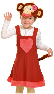 Обезьянка (сарафан,шапка) плюш