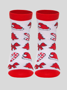 Носки детские НОВОГОДНИЕ (люрекс), 20-22 Носки детские НОВОГОДНИЕ (люрекс), 20-22