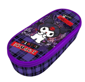 Пенал корпусный овальный "Kuromi"
