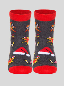 Носки детские НОВОГОДНИЕ, 16-18